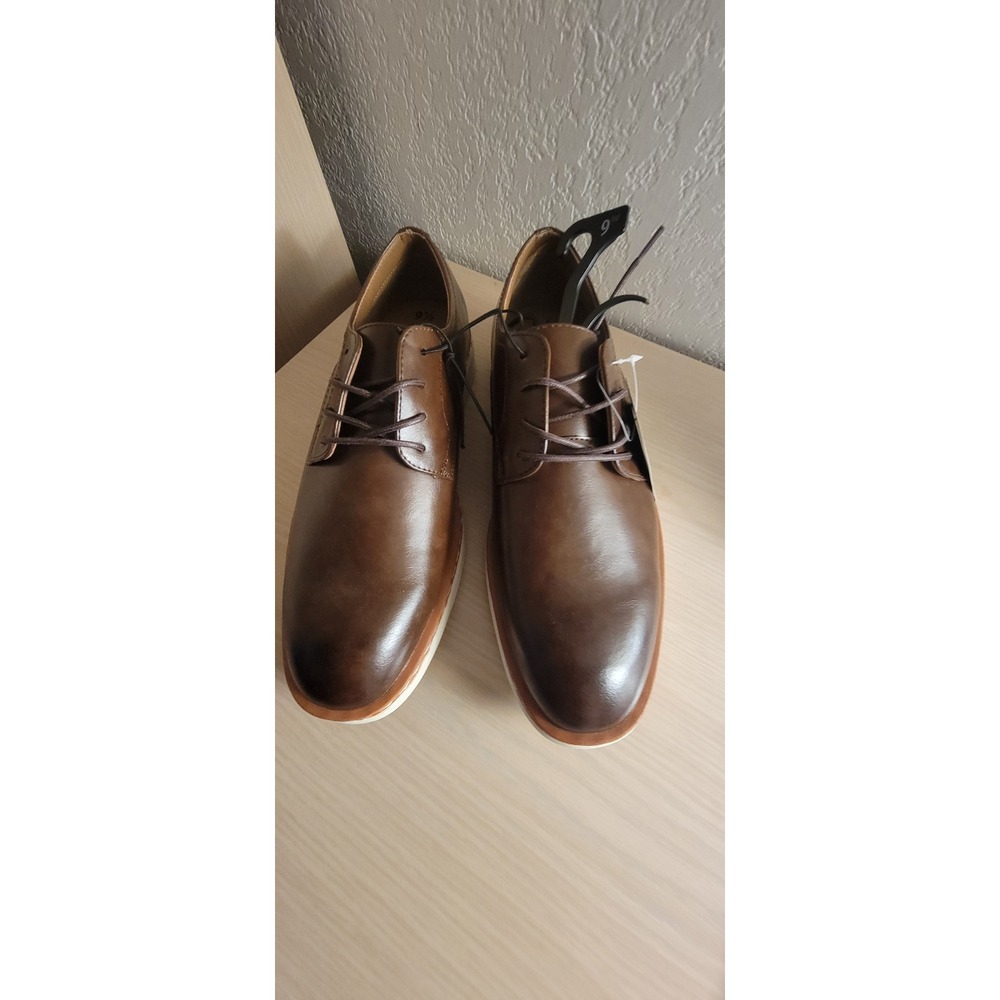 M‎ GE Kradinn Dress Oxford Memory Foam Dark Brown Size 9.5